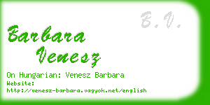 barbara venesz business card